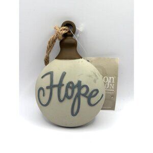 Burton & Burton Wooden Hope Christmas Ornament Holiday Decor NEW 4" Tall